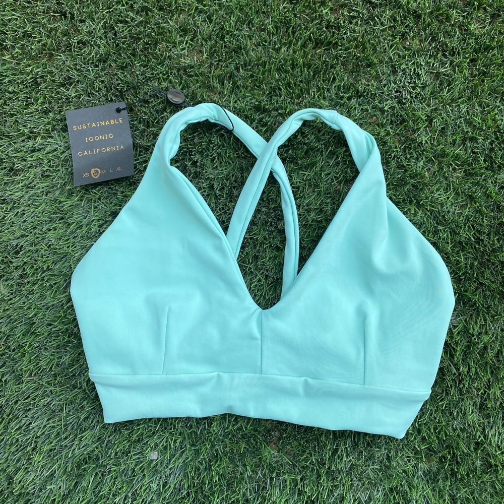 Skatie - Turquoise Sports Bra - Small
